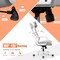Costway Adjustable Mesh Office Task Chair Heating Lumbar Support Headrest Grey\Black